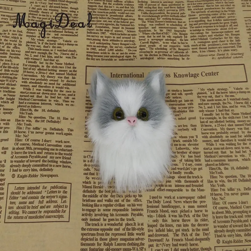 Волшебная маленькая милая модель кошки плюшевая брошь кукла в виде животного