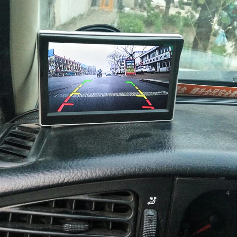 Автомобильный монитор заднего вида 5 дюймов с камерой парковки 800*480 TFT LCD HD экран