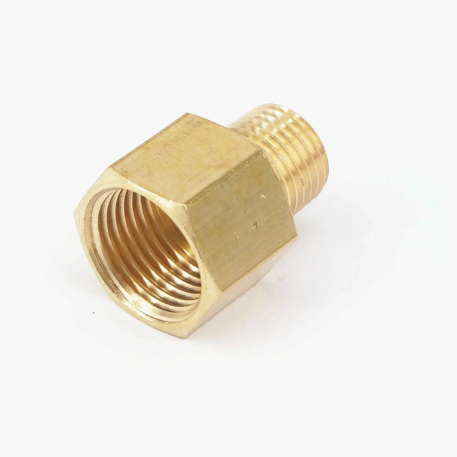 Латунный фитинг для труб с наружной резьбой BSPT 1/4 дюйма x 3/8 NPT женский адаптер