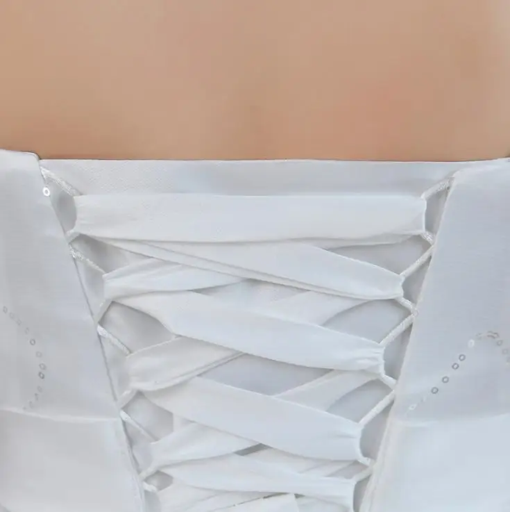 LASONCE Элегантный Цветы Pleat V шеи Кружева Свадебные и Бальные платья Кристалл Sash