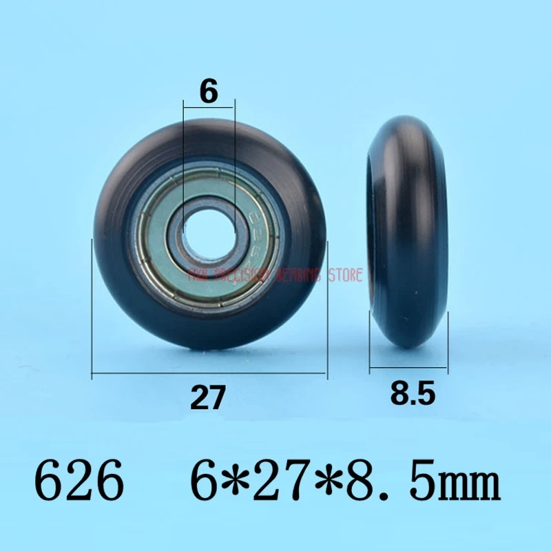 

2023 распродажа, новый пластиковый шкив с подшипником Pom, гравировальная машина для 3d принтера, Справочное колесо 6*27*8,5 мм