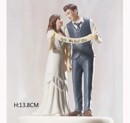 Смола свадебный торт Топпер Жених и невеста Свадебный Торт Топперы Mr Mrs caketoper для