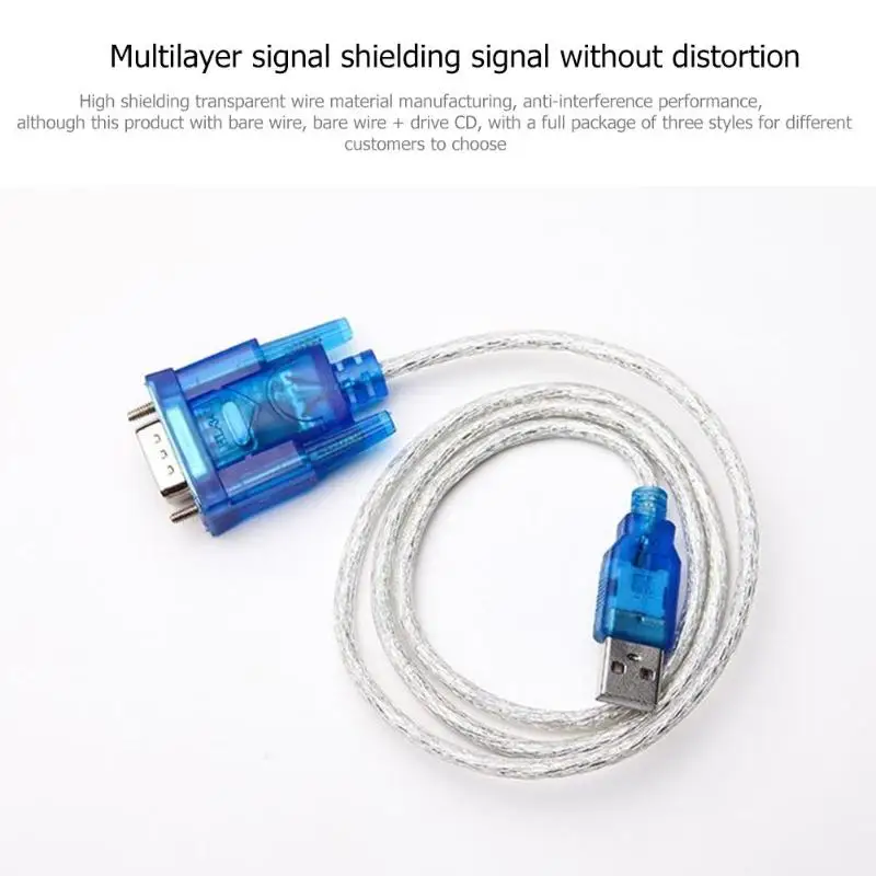 Кабель переходник DB9 с USB на RS232 COM порт Серийный 9 Pin для ПК настольные части Win