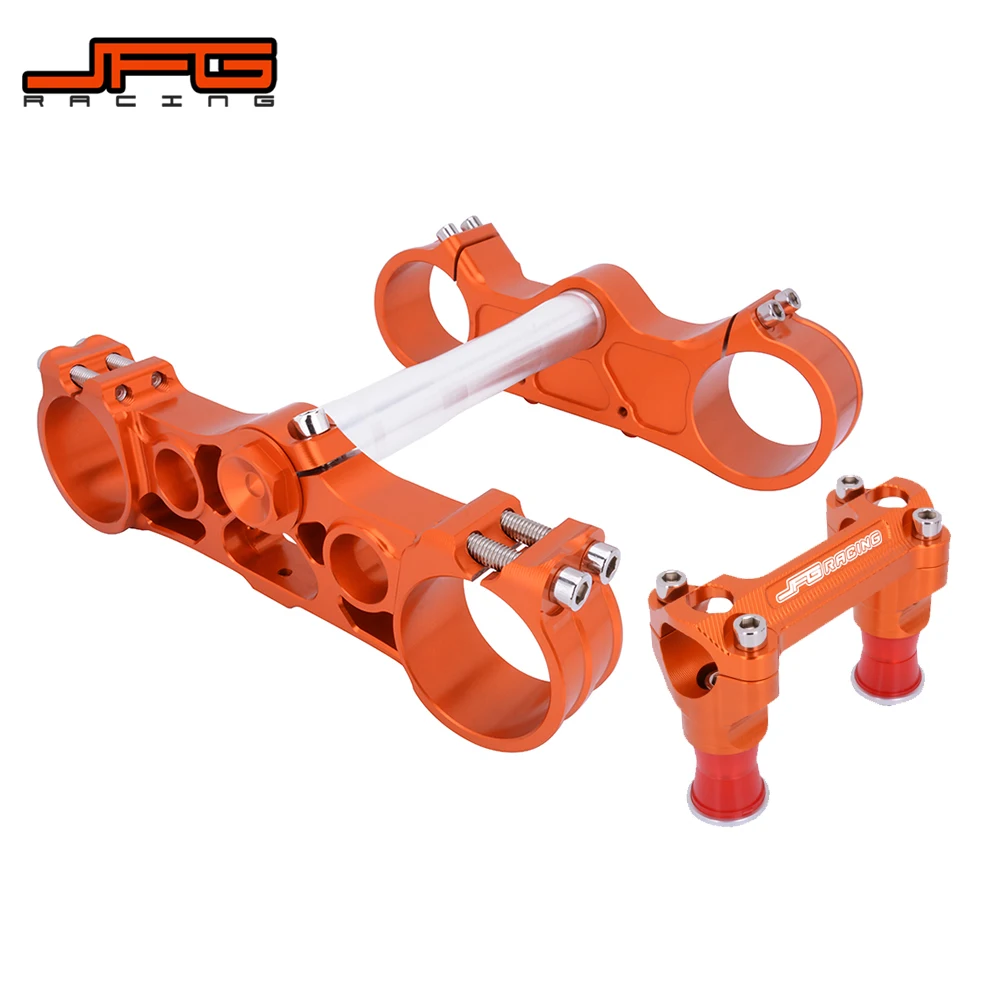 

Motorcycle Aluminum Triple Tree Clamps Steering Stem And Bar Mount For KTM SX SXF EXC EXCF XCW XCFW 125 250 350 450 530 03-12