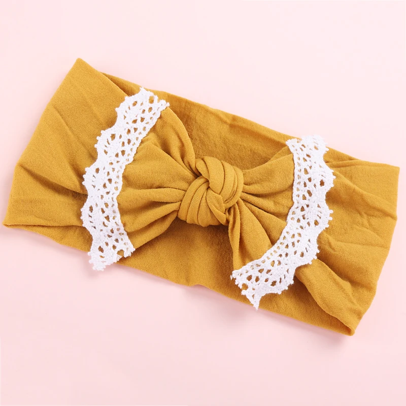 

27pcs/lot Knot Bows Nylon Headbands For Girls,Handmade Bow Wide Nylon Turban Head Wraps Baby Headwraps Toddlers Hair Accessories