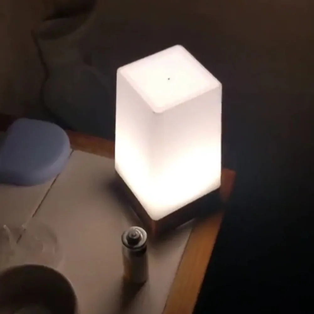 Беспроводной домашний прикроватный столик с батарейным питанием светодиодный