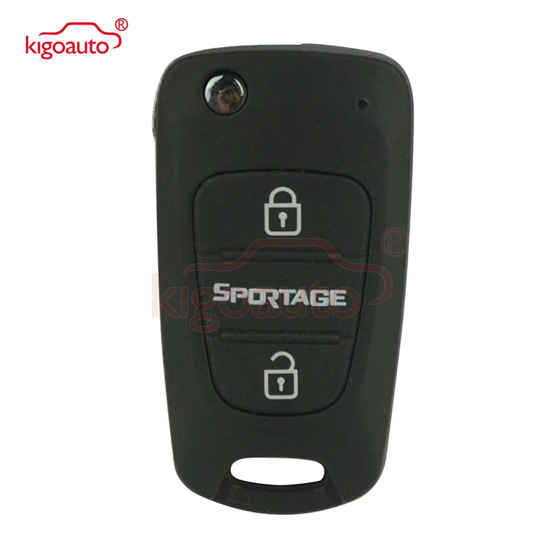 

Kigoauto Flip remote key 3 button 434Mhz TOY48 46 chip for Kia Sportage