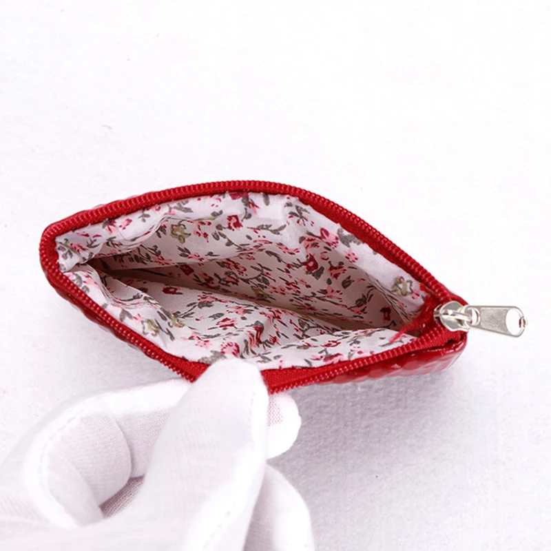 

eTya Women Leather Coin Purse Zipper Cute Credit Card Holder Small Wallet Female Purses Headset Lipstick Storage Pouch Mini Bag