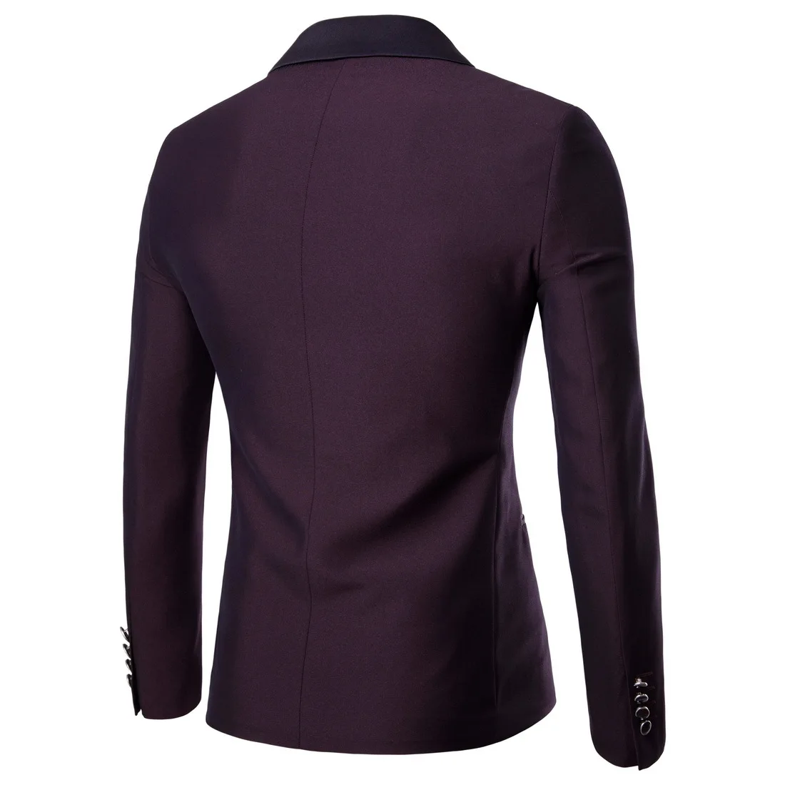 Suit Men's Quality Business Casual Trousers 2 Sets Of Purple Red Groom Best Man Wedding XF014 | Мужская одежда