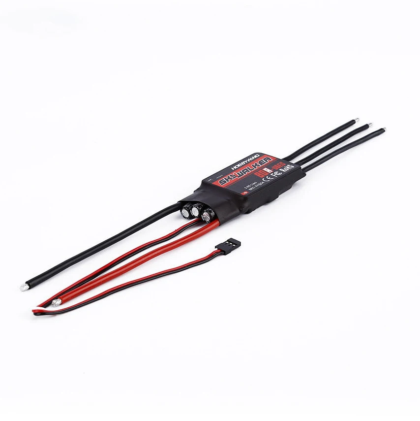 80A 2 6 S Бесщеточный Регулятор скорости Esc Rc самолет для Hobbywing Skywalker - Цена: 2 358,53 руб.