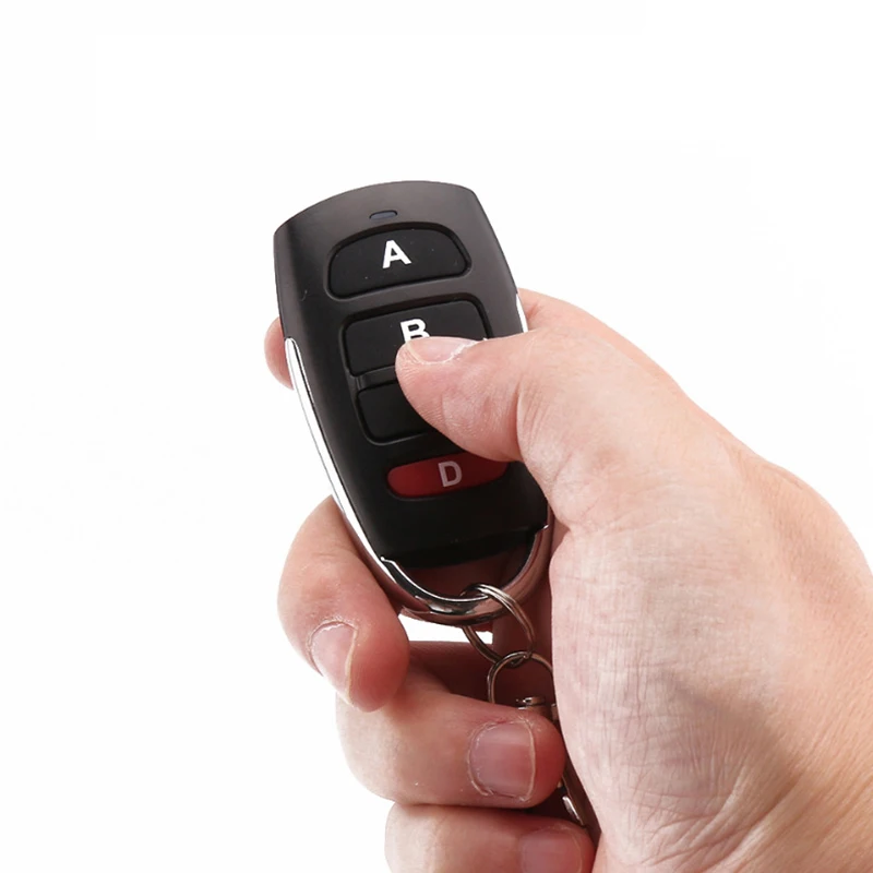 433mhz DC 12V 4 Button Learning RF Transmitter Remote Control Switch For Gate Garage Door Security Alarm Key Fob Car | Электроника