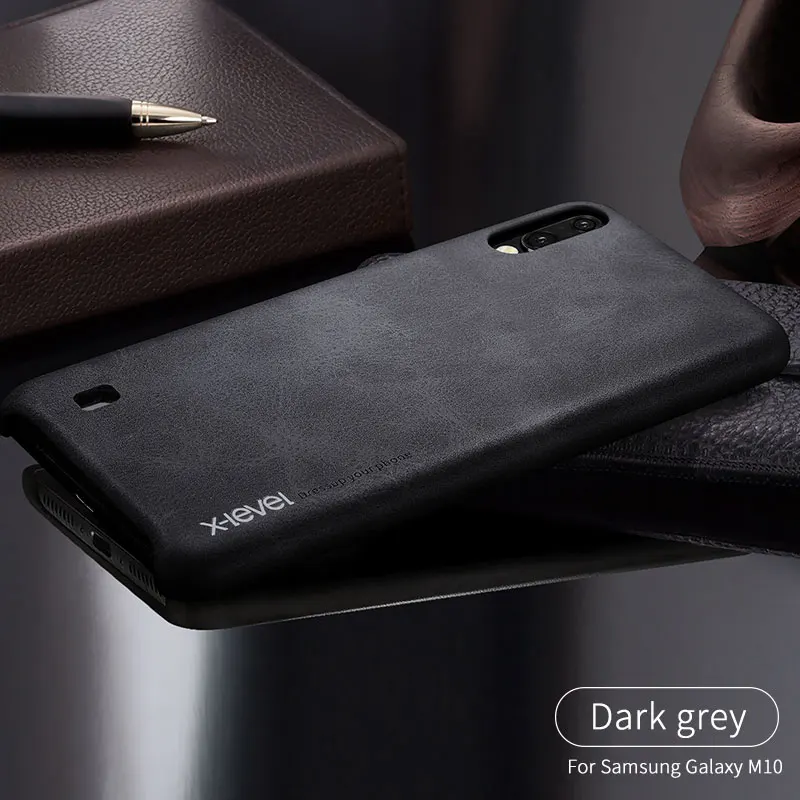 X Level Винтажный чехол для samsung Galaxy M20 M10 M30 A30 A50 Ретро Матовый кожаный защитный