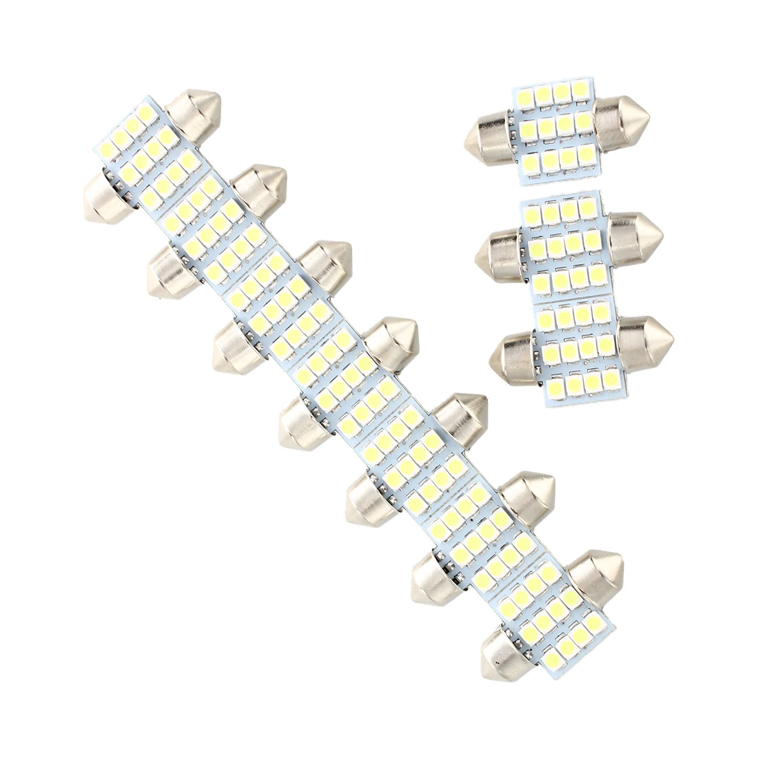 10 x Белый 12 SMD Светодиодный лампа для внутреннего корпуса лампочки 31 мм В