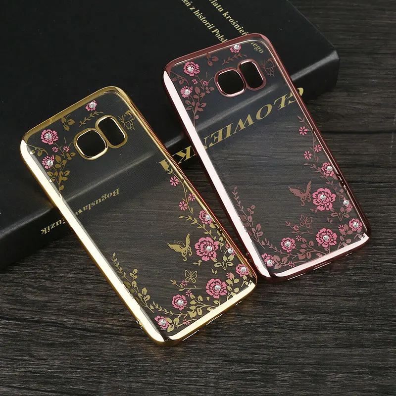 Роскошный чехол из ТПУ с цветами для samsung Galaxy A30 A50 M20 M10 S10 S9 S8 Plus S10e A9S A8S
