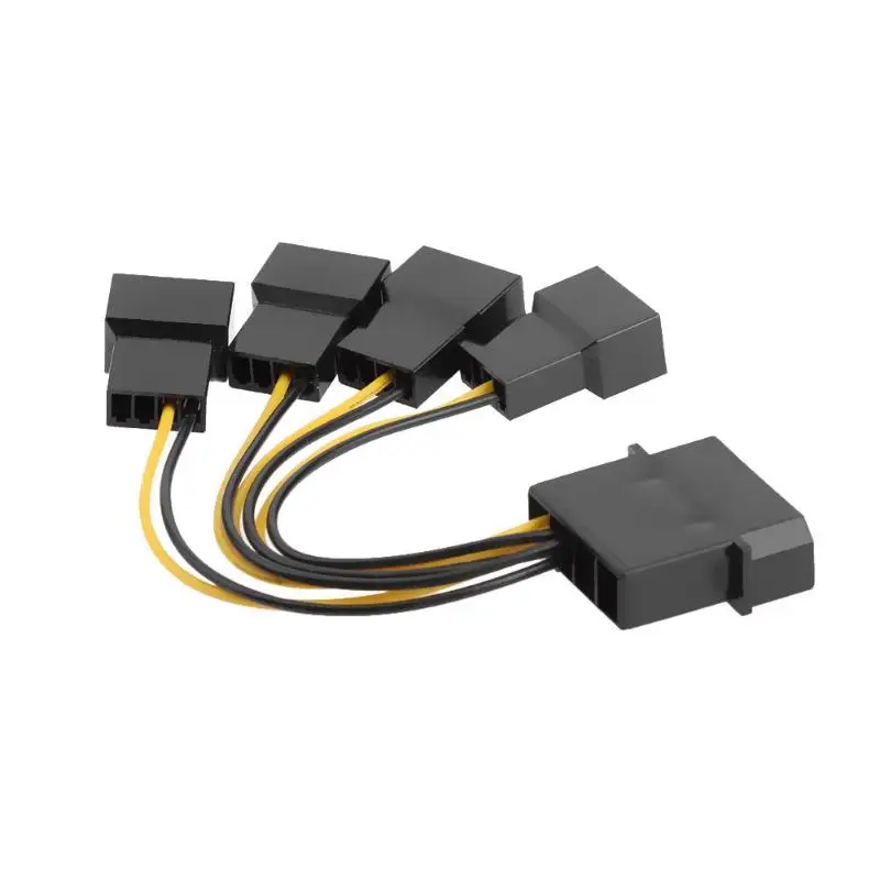D Port компьютерный CPU PC Case кабели вентиляторов 3 Pin кабель вентилятора 1 до 4 пути