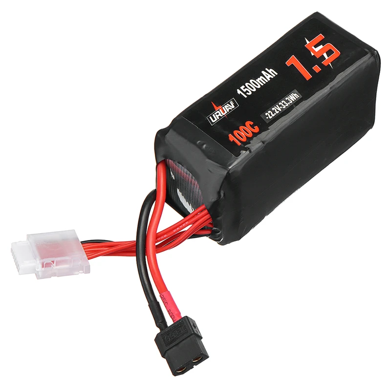 Новый 4 шт. аккумулятор URUAV 22 2 в 1500 мАч 100C 6S Lipo XT60 разъем для радиоуправляемого FPV