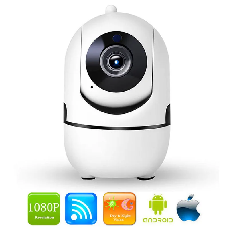 Облачное хранилище Беспроводная ip камера 1080P 720P AI Body Motion Auto Tracking домашний монитор