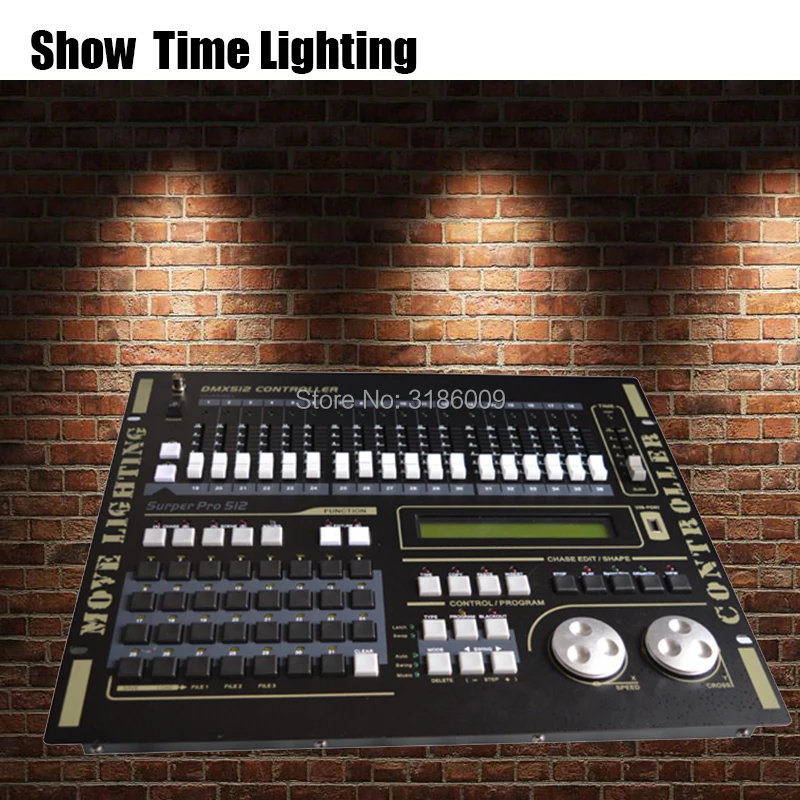 Простота использования Супер Pro 512 DMX контроллер двойной из A/B DMX512 выход консоль