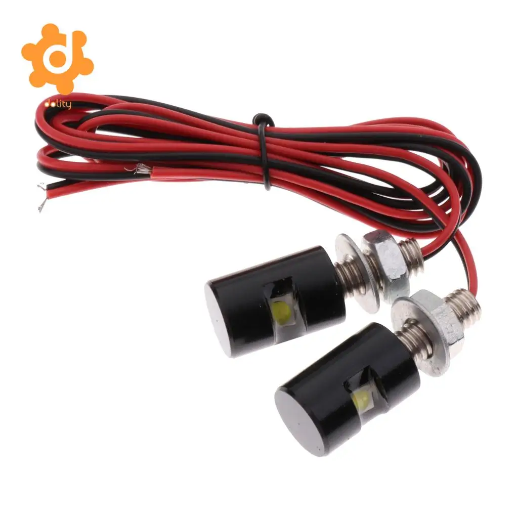 Baoblaze 2 шт. белый мотоцикл винт SMD светодиодный лампа на болтах номерного знака