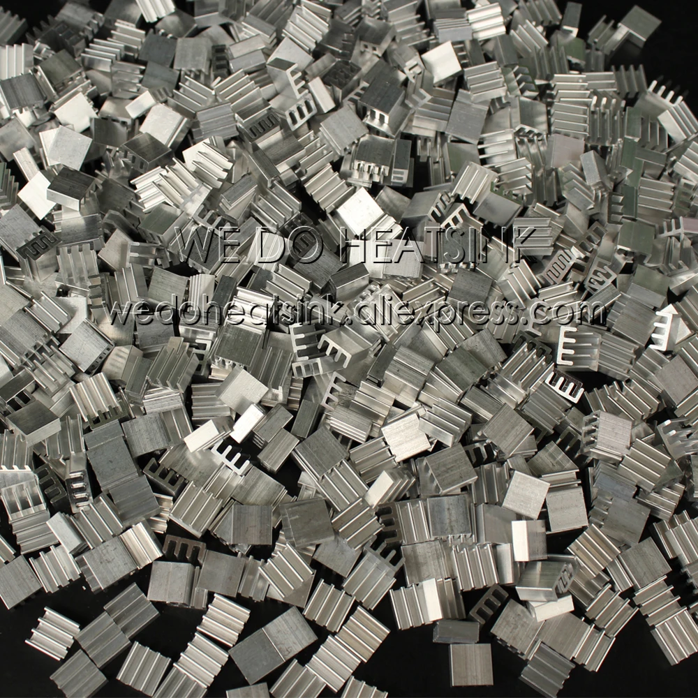 WE DO HEATSINK 50pcs 11x11x5mm Extruded Radiators Extrusion Aluminium Heatsink Cooler For IC DC Converter Fans &amp Cooling | Компьютеры и
