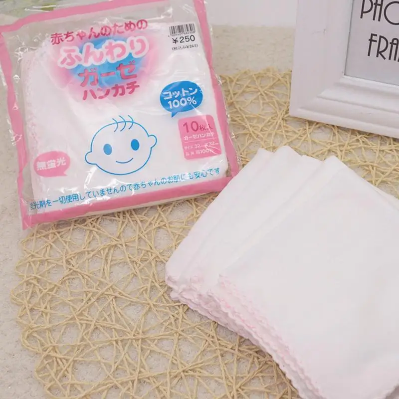 10 шт Детские нагрудник из сетчатой ткани для кормления полотенце детское лица