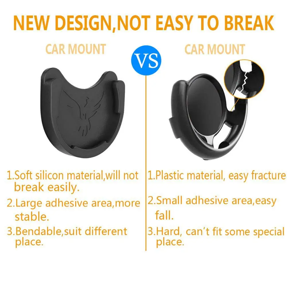 3 шт. силиконовый Автомобильный держатель для телефона захвата подставка самая