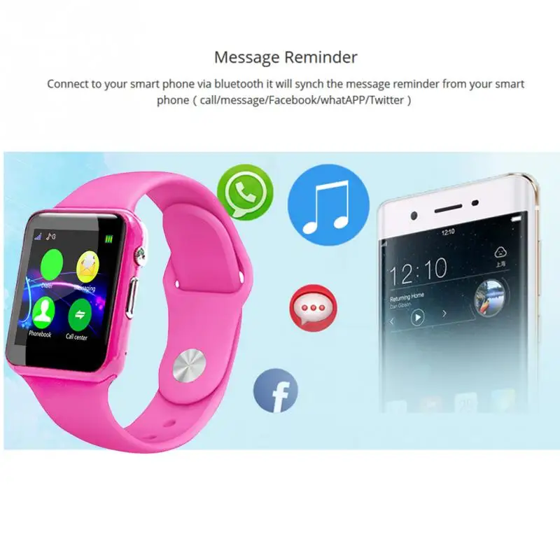U10 анти-потеря Smartwatch Дети Смарт наручные часы отслеживания активности часы(розовый