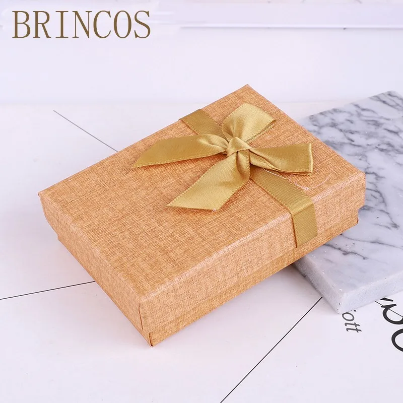 Подарочная коробка для ювелирных изделий ожерелья серьги кольцо упаковочная