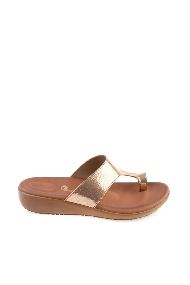 Bambi Бронзовые женские тапочки F0359070378 | Обувь