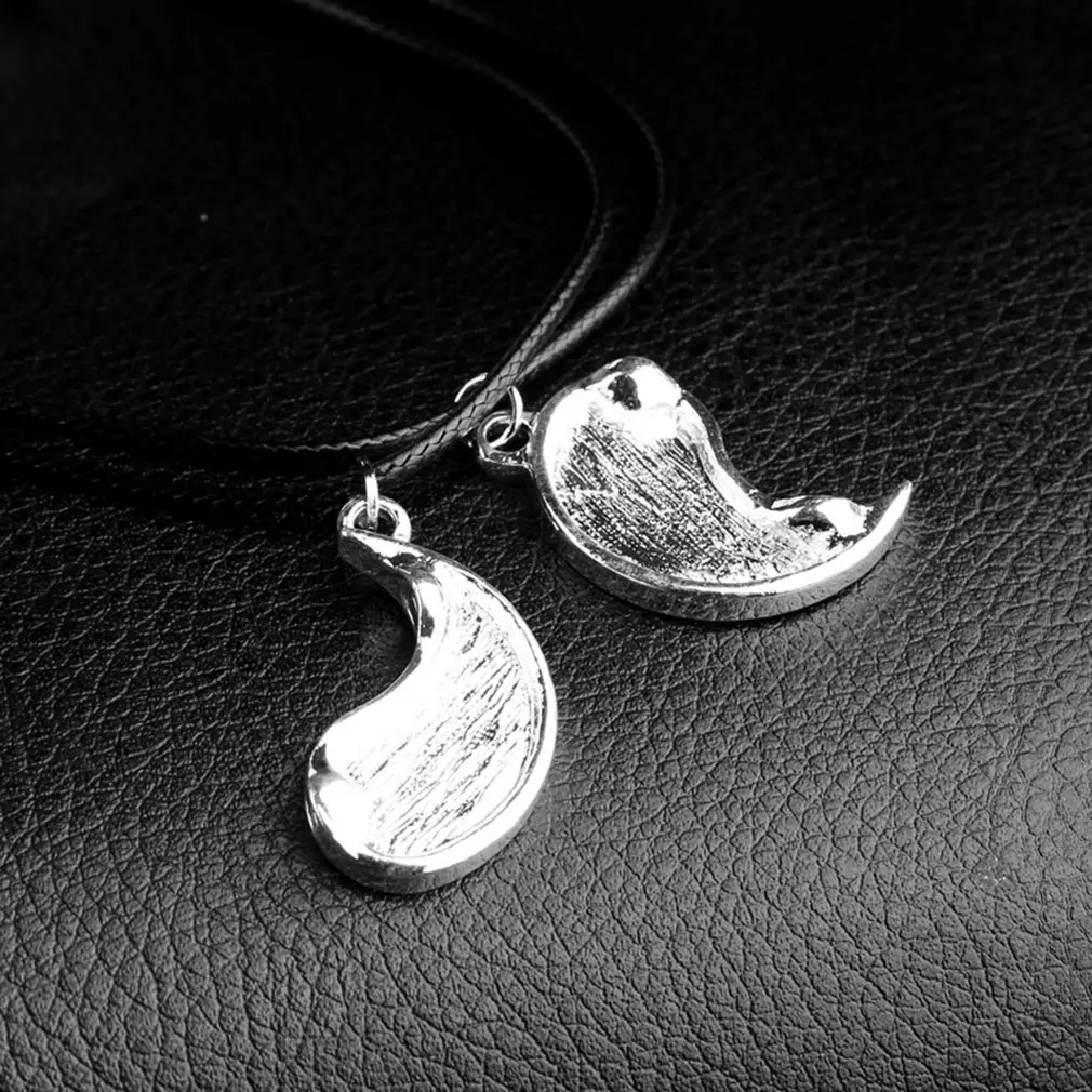 Черное и белое Стильное ожерелье элегантное миниатюрное кулон модные ювелирные