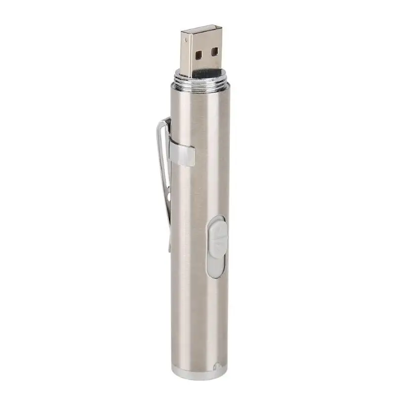 2 в 1 лазерная указка USB перезаряжаемая Красная белая светодиодная мини лампа для
