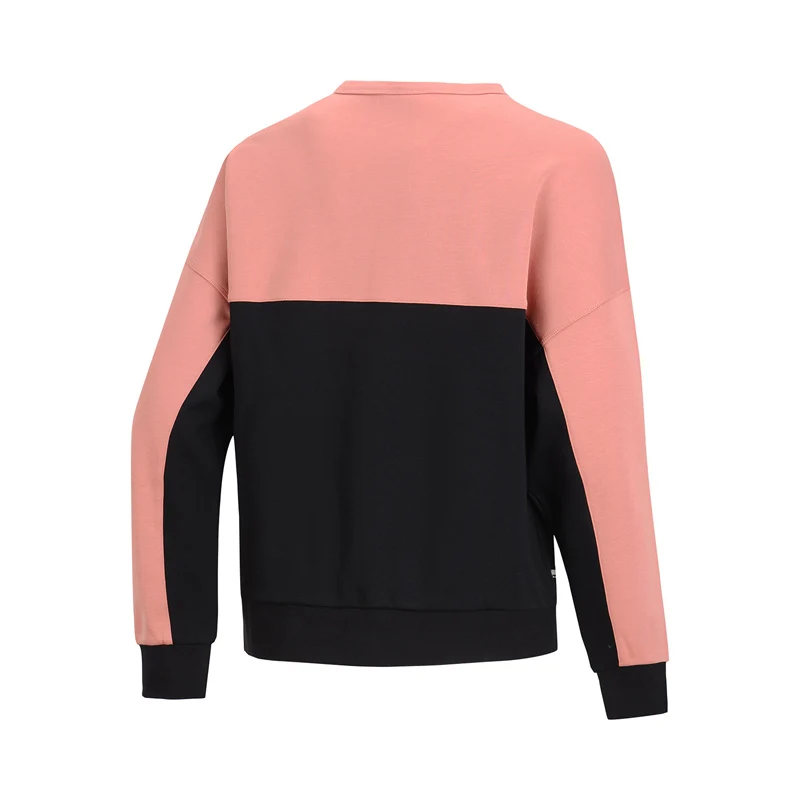 Li-Ning Women Basketball Sweater Warm Fleece Loose 66%Polyester 34%Cotton Hit-Color LiNing Sports Top Sweatshirts AWDN852 WWW996 | Спорт и