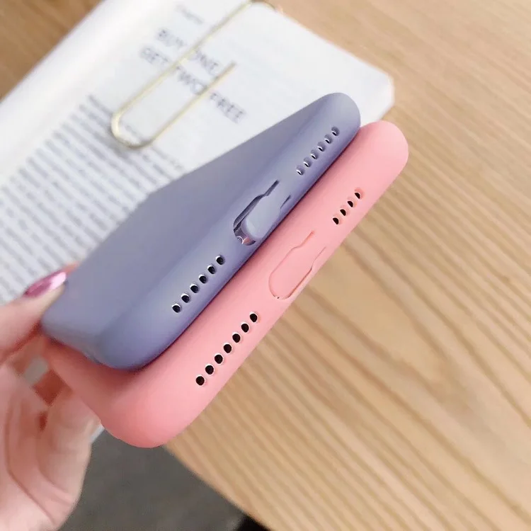 Мягкий силиконовый чехол ярких цветов с сердечком для iPhone XS Max XR X однотонные