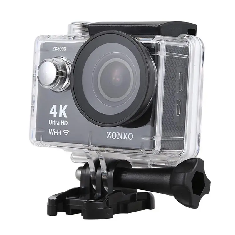 Горячая Распродажа TTKK комплект экшн-камера 100% Ultra HD 4K 30M Спорт 2 0 дюймовый экран 1080p