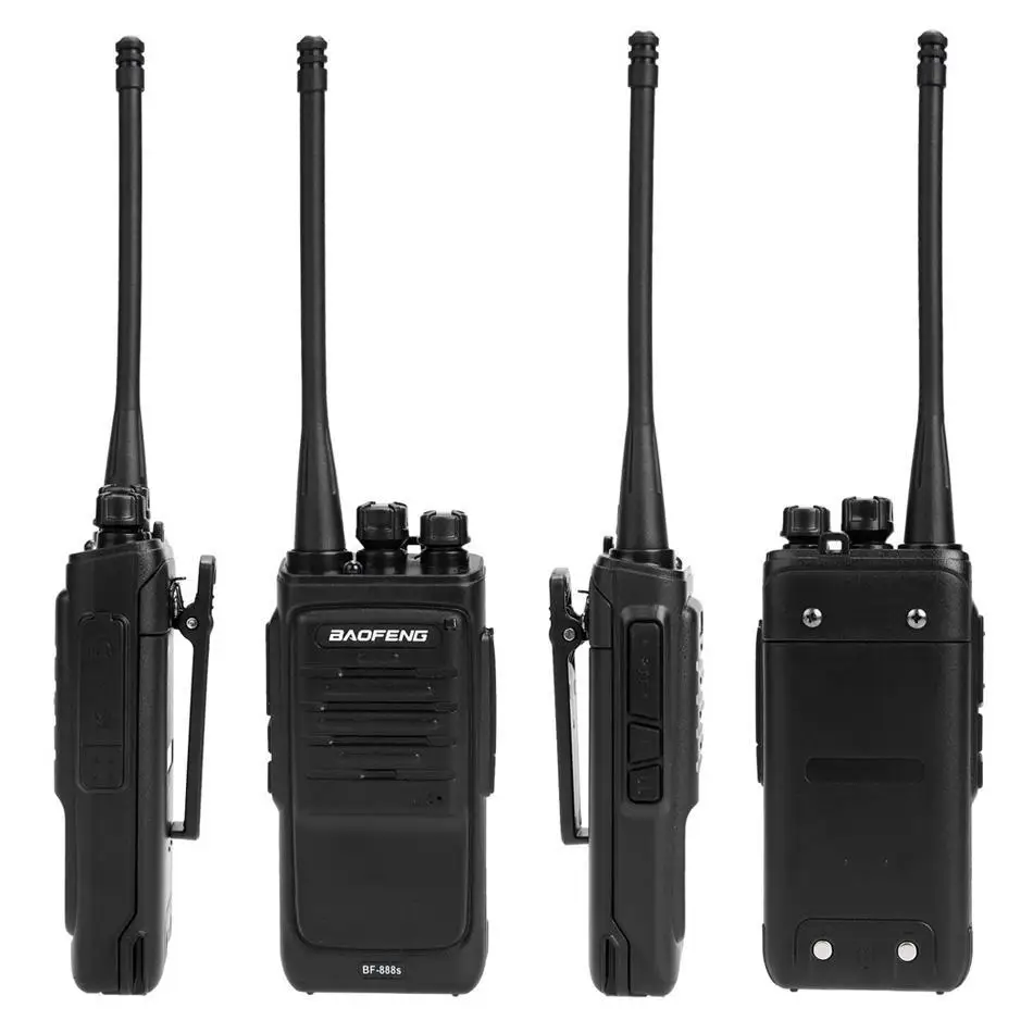 Новый BF 888S 400 470 MHz Walkie Talkie двухсторонний FCC CE RoHS радио наушник да 1500 мАч