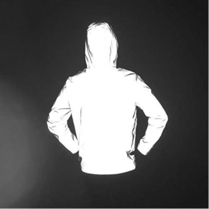 

New 3M full reflective jacket men / women harajuku windbreaker jackets hooded hip-hop streetwear night shiny coats 3M jacket