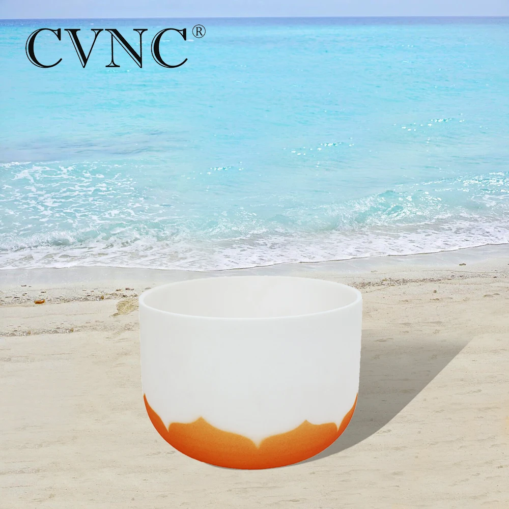 CVNC 8 &quotNote D # сексуальная чакра Лотос Дизайн Матовый Кварцевый Кристалл Поющая