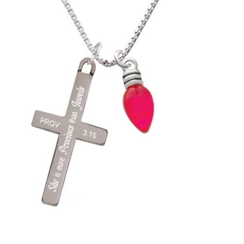 Рождественские огни горячие розовые полимерные она более Драгоценная крест