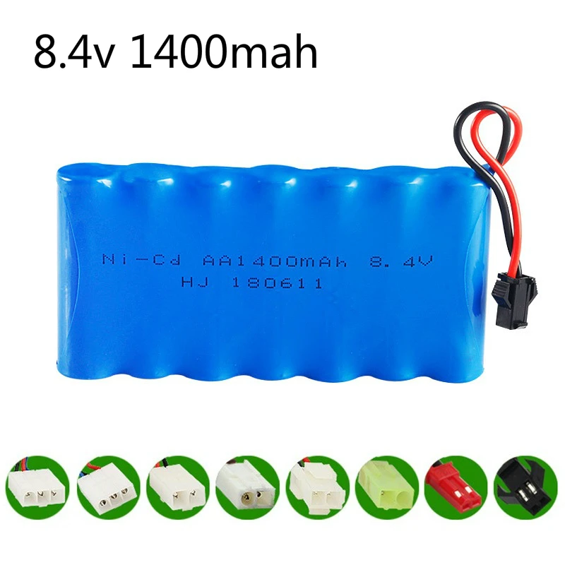 

8.4v 1400mah NiCD Battery AA ni-cd Battery 8.4v battery pack for RC toy Car Boat GUN TANK Trucks Trains RC toy model Battery