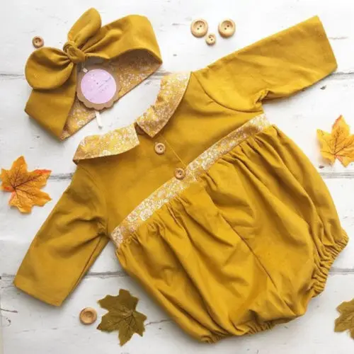 Pudcoco Baby Girls Bodysuit 2018 Toddler Newborn Girl Floral Jumpsuit Headband 2Pcs Outfits Clothing Autumn New | Мать и ребенок