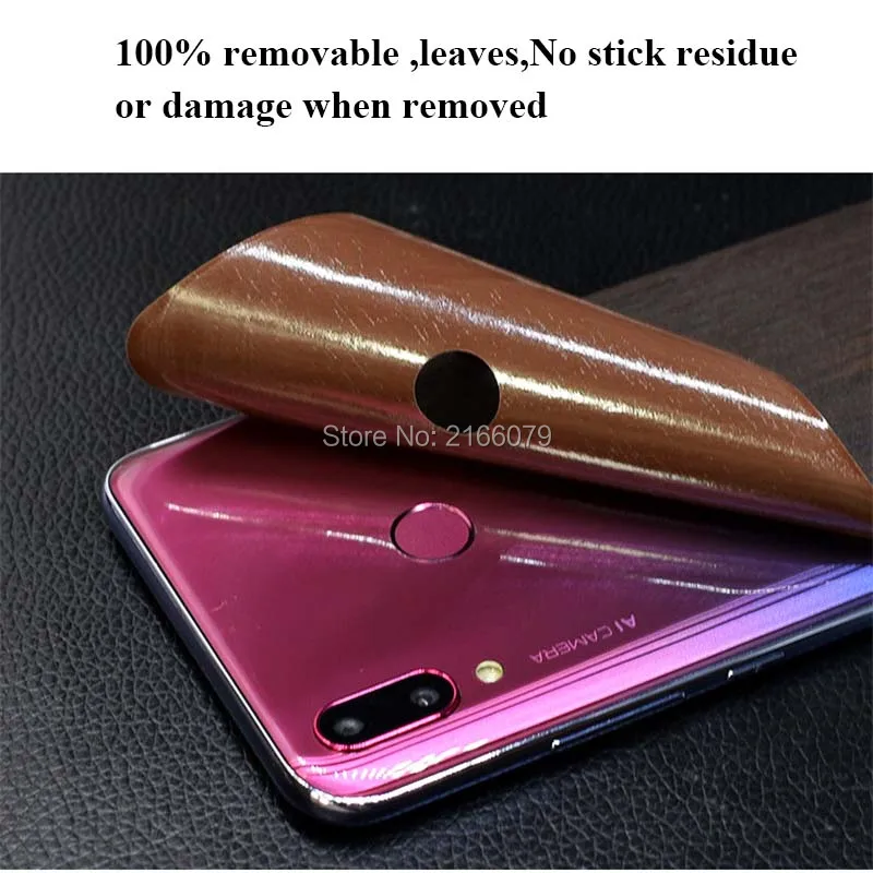 Для Huawei Y9/Y7 Pro (2019)/Enjoy 9 Plus задняя крышка 3D Имитация древесины защита кожи наклейка
