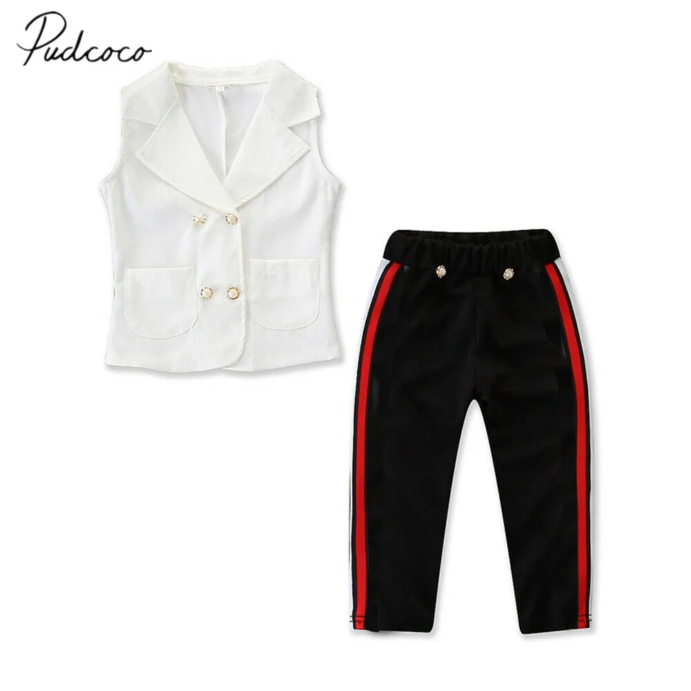2019 Детская летняя одежда для детей младшего возраста маленьких девочек Одежда