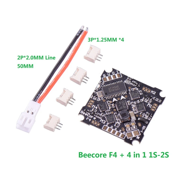 BeeCore Betaflight F4 Контроллер полета OSD интегрированный 4 в 1 10A бесщеточный ESC 1-2 S для RC FPV