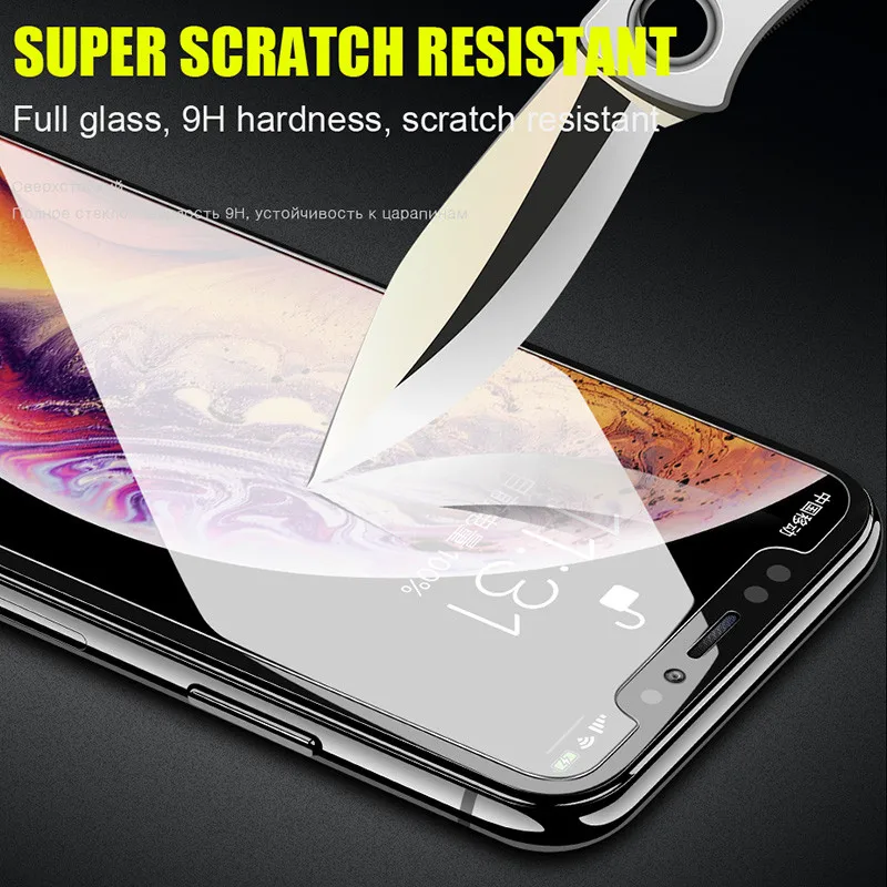 Закаленное стекло 9H для iPhone XS Max XR X 5c 5s 5se 4 4s жесткая защита экрана защитная пленка