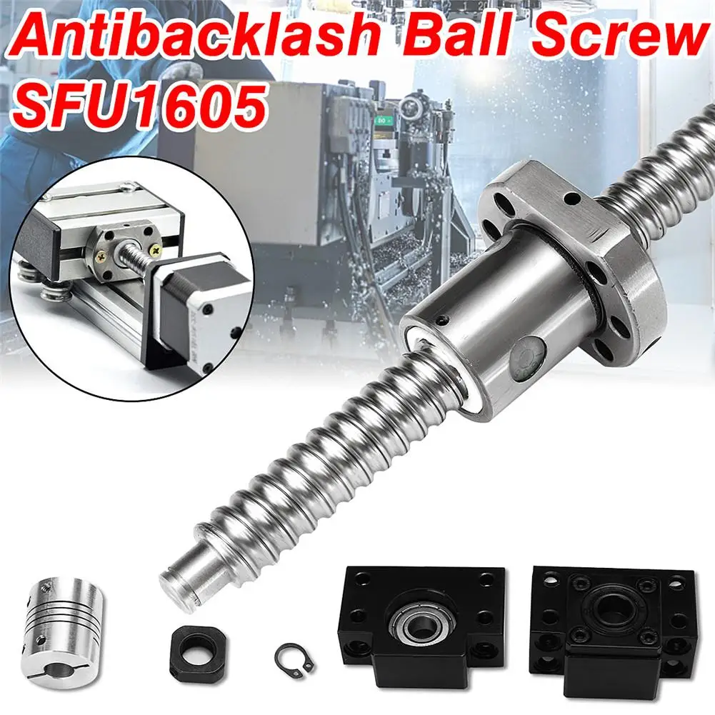 Новый SFU1605 набор шариковых винтов для защиты от люфта L200mm 750mm + BK/BF12 опорная база