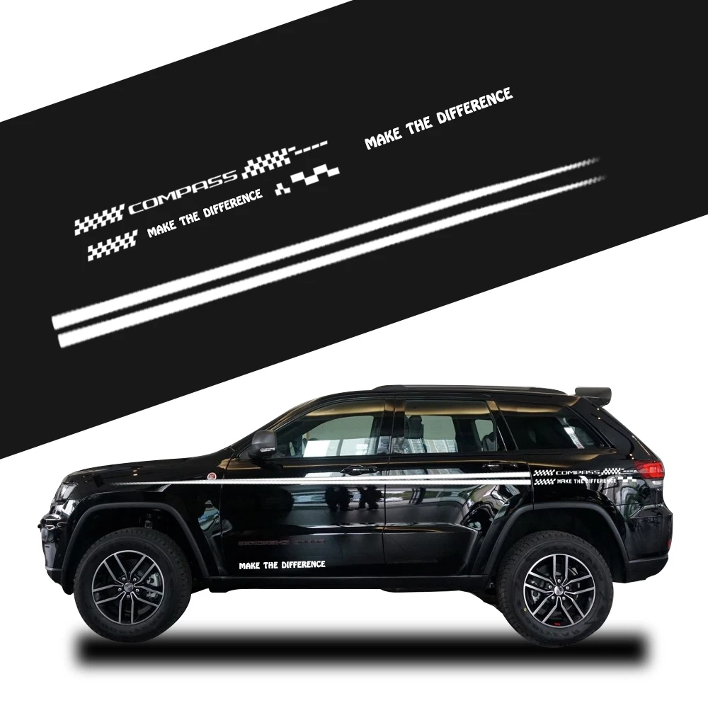 Автомобильные аксессуары для Jeep Compass Hatchback Sedan внедорожник боковая наклейка на