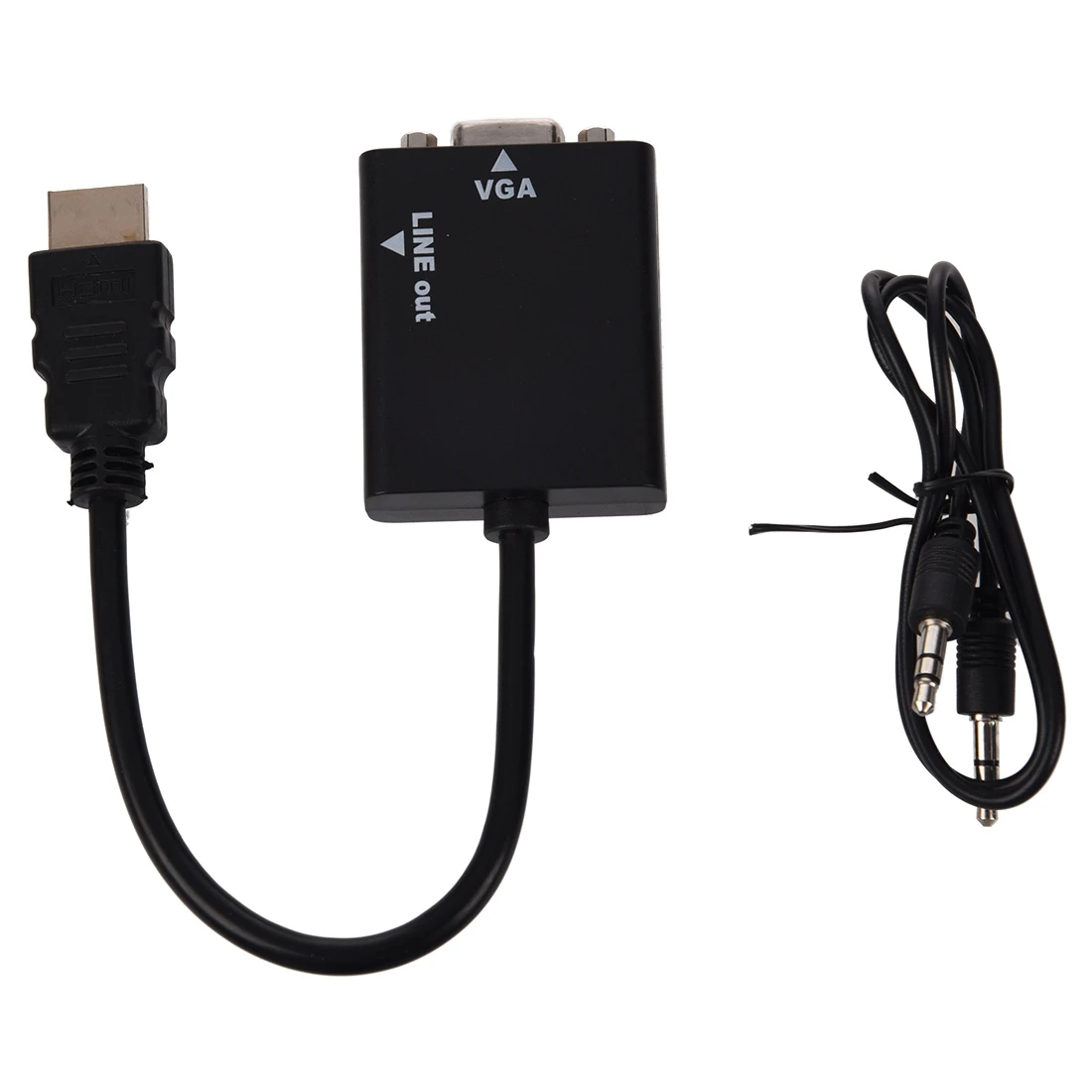1080P HDMI папа к VGA Женский кабель видео конвертер адаптер HD Конверсионный с аудио
