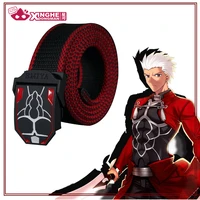 milky way anime peripheral fate stay night zero archer emiya belt man belt female belt canvas unisex clothing accessories