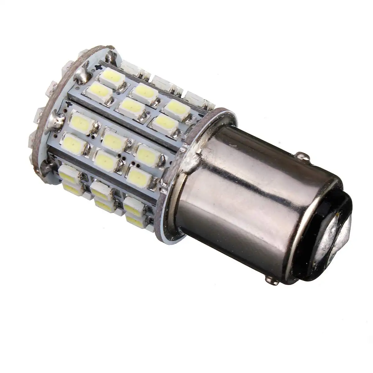 CLAITE BAY15D 1157 Белый автомобиль Хвост Стоп тормозной фонарь лампа 64 SMD светодиодный