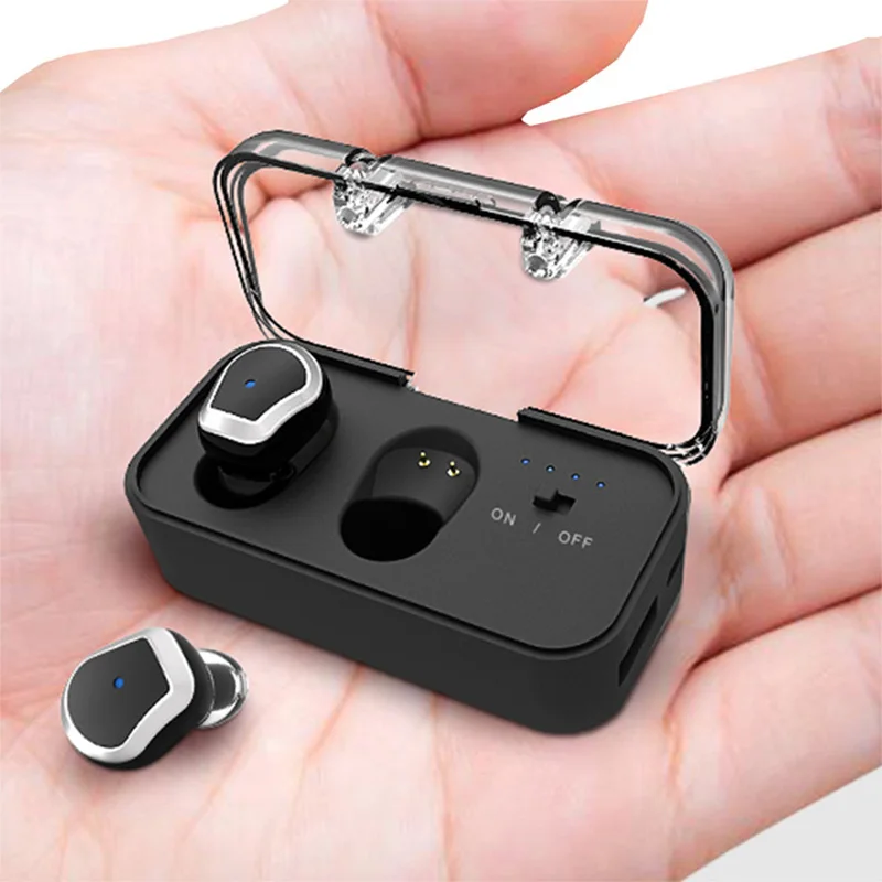 CLAITE Mini bluetooth 5 0 наушники с микрофоном вкладыши Наушники настоящие беспроводные